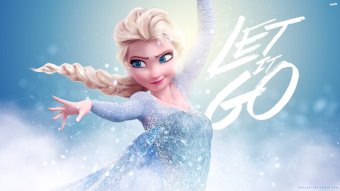 Let It Go poster with Elsa