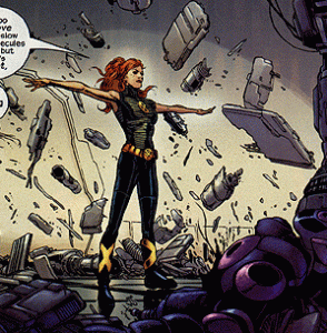 Jean Grey (Marvel Girl) using telekinesis