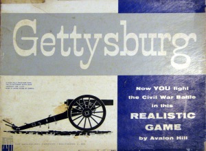 Gettysburg board game, box cover